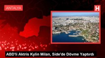 ABD'li Aktris Kylin Milan, Side'de Dövme Yaptırdı