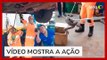 Bombeiros retiram cobra de motor de carro em Minas Gerais