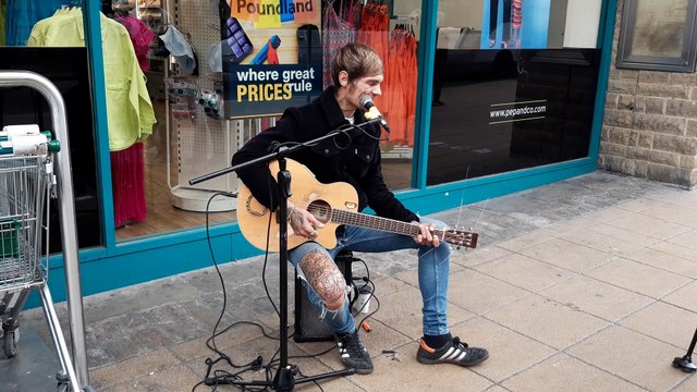 Halifax's favourite busker Frankie Porter