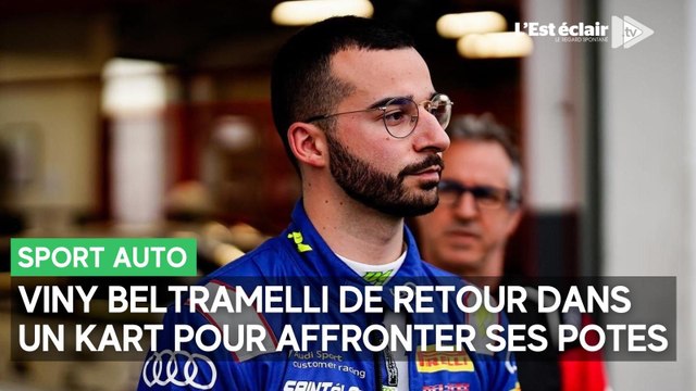 Pour le fun, Viny Beltramelli de retour sur un kart pour rouler contre ses potes