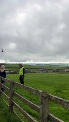 Olive's Helicopter Ride landing