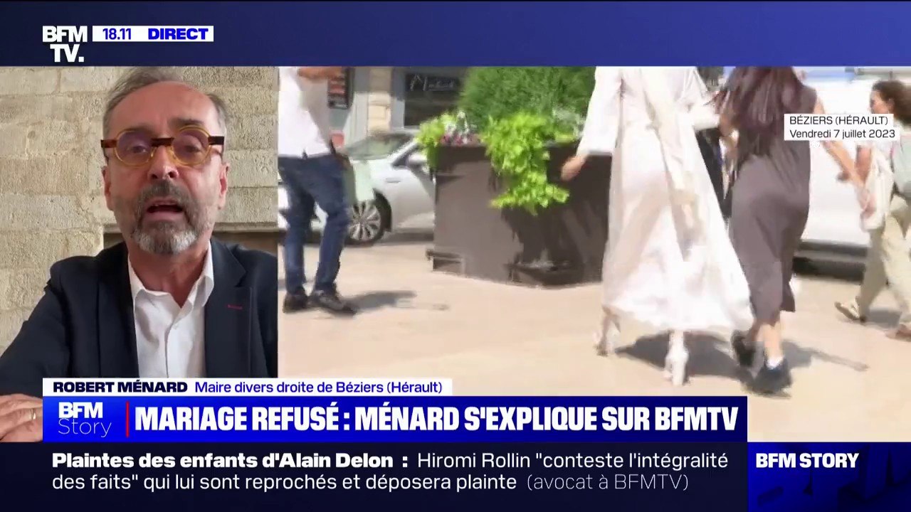 Mariage refusé à Béziers: Robert Ménard pense "inadmissible" le fait de devoir marier un homme "qui n'a pas le droit d'être en France"