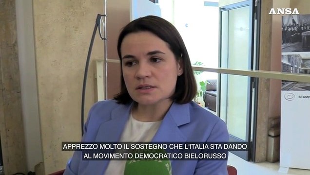 Bielorussia, Tikhanovskaya: Apprezzo molto il sostegno dell'Italia