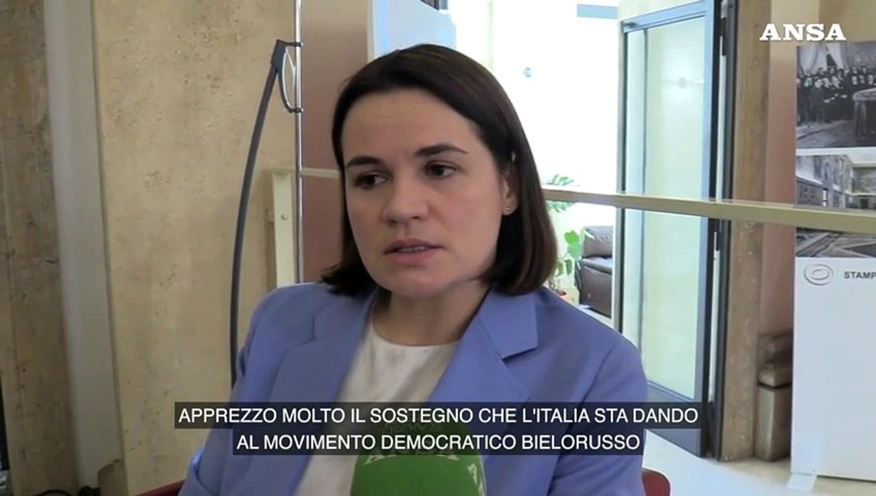 Bielorussia, Tikhanovskaya: "Apprezzo molto il sostegno dell'Italia"