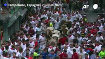 Espagne: premier lâcher de taureaux à la San Fermin