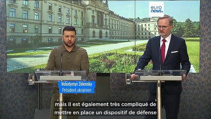 Le Président ukrainien Volodymyr Zelensky en visite à Prague