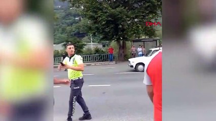 Un minibus transportant des touristes à Trabzon a eu un accident et un incendie