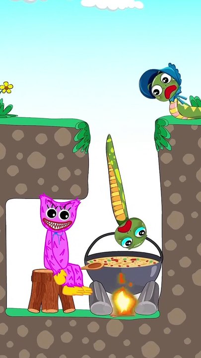 TOP 3 Animated Cartoon Stories with Huggy Wuggy and Kissy Missy [Part 2] _  #shorts #animation