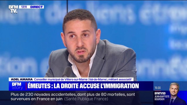Émeutes: Poser la problématique de l'immigration, c'est un hors-sujet , pour Adel Amara (conseiller municipal de Villiers-sur-Marne)