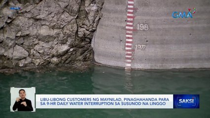 Libu-libong customers ng MAYNILAD, pinaghahanda para sa 9-hr daily water interruption sa susunod na linggo | Saksi
