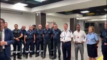 Le préfet à un contrôle de douane à l'aéroport de La Réunion