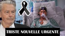  Alain Delon hospitalisé dans un état inconscient suite à un accident vasculaire cérébral