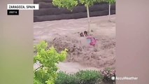 Fierce deluge sweeps away vehicles in Spain