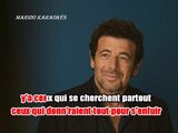 KARAOKE Patrick Bruel - Ce monde là