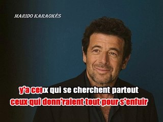KARAOKE Patrick Bruel - Ce monde là