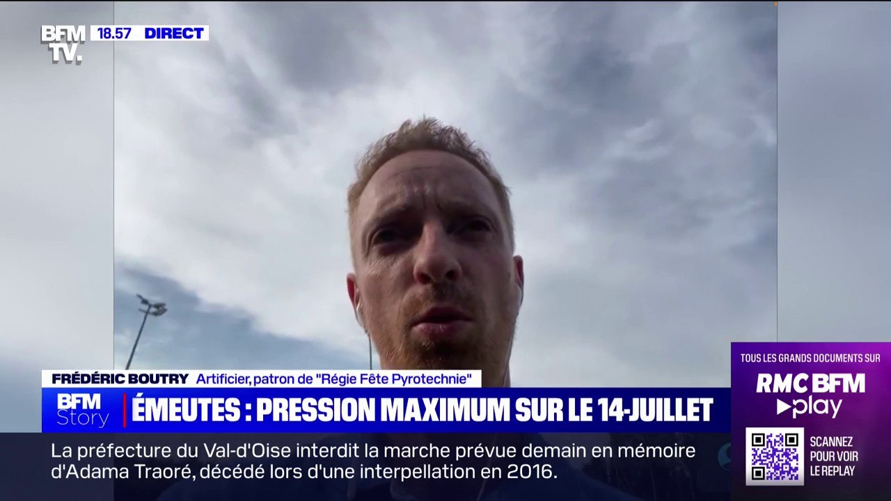 14-juillet: Frédéric Boutry (artificier) s'interroge sur la façon dont "certaines personnes ont pu avoir des catégories d'artifices interdites au public"