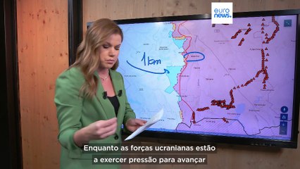 O mapa da guerra nos 500 dias sobre a invasão russa da Ucrânia
