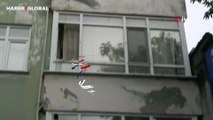 Samsun'da korkunç olay: Dengesini kaybedip, 4'üncü kattan beton zemine düştü