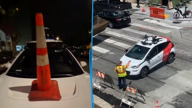 A San Francisco, des habitants s’opposent au déploiement de taxis sans chauffeur... avec des cônes