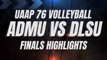 UAAP 76 Volleyball Finals Highlights (ADMU vs DLSU) | Flashback Friday