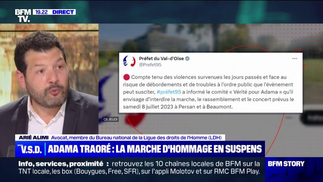 Marche pour Adama Traoré: On ne comprend pas pourquoi cette interdiction a été prise , affirme Arié Alimi (avocat et membre du bureau national de la Ligue des droits de l'Homme)