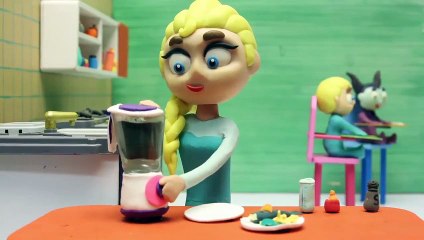 The new colored dress of Princess Elsa  FROZEN DISNEY PLAY DOH CARTOONS FOR KIDS
