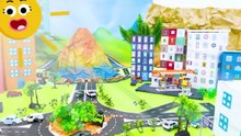 Vlad i Niki bawią się samochodzikami i budują miasto zapałek