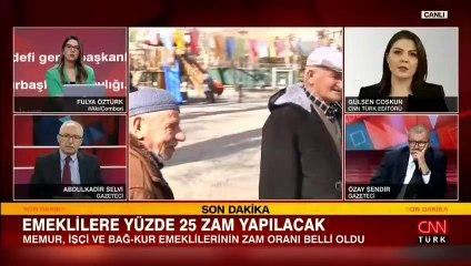 Emeklilerin zam oranı belli oldu