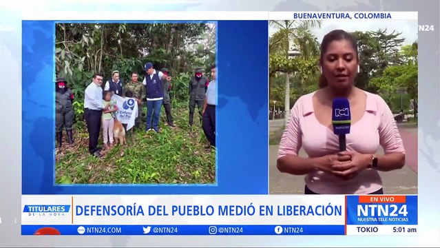 ELN entregó a la Defensoría del Pueblo a la sargento y sus dos hijos menores secuestrados