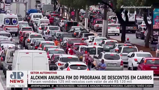 Alckmin anuncia fim do programa de descontos em carros I PRÓS E CONTRAS