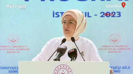 Emine Erdoğan koruyucu ailelerle bir araya geldi