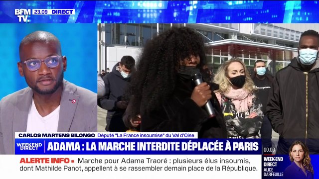 Marche pour Adama Traoré: J'ai la conviction que ça va bien se passer , affirme Carlos Martens Bilongo (LFI)