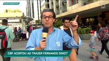 Silvestre vai às ruas para saber sobre a escolha de Diniz para a Seleção