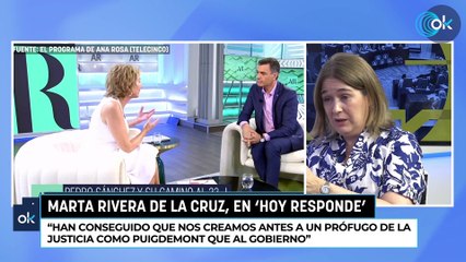 Marta Rivera de la Cruz: "Sánchez ha hecho de la mentira el ingrediente principal de su gestión"