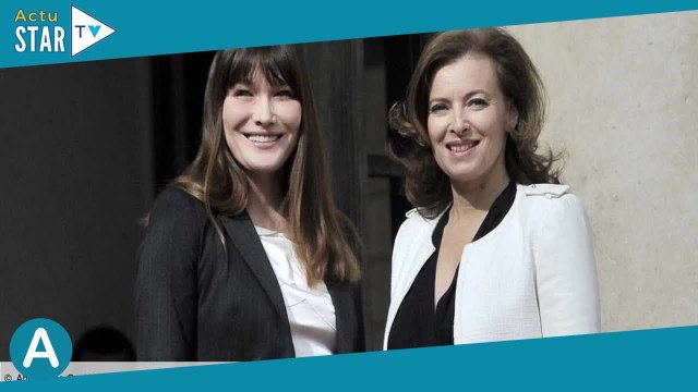 « L'union fait la force » : Carla Bruni affiche sa complicité avec Valérie Trierweiler pour une occa