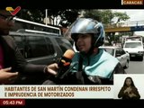 Caraqueños invitan a los motorizados y conductores a respetar las leyes de tránsito