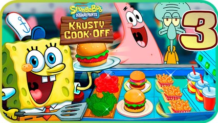 SpongeBob Krusty Cook-Off Walkthrough - Krusty Krab Full Part 3 (PC, Switch)