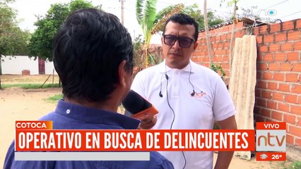 Operativo de búsqueda de delincuentes en Cotoca