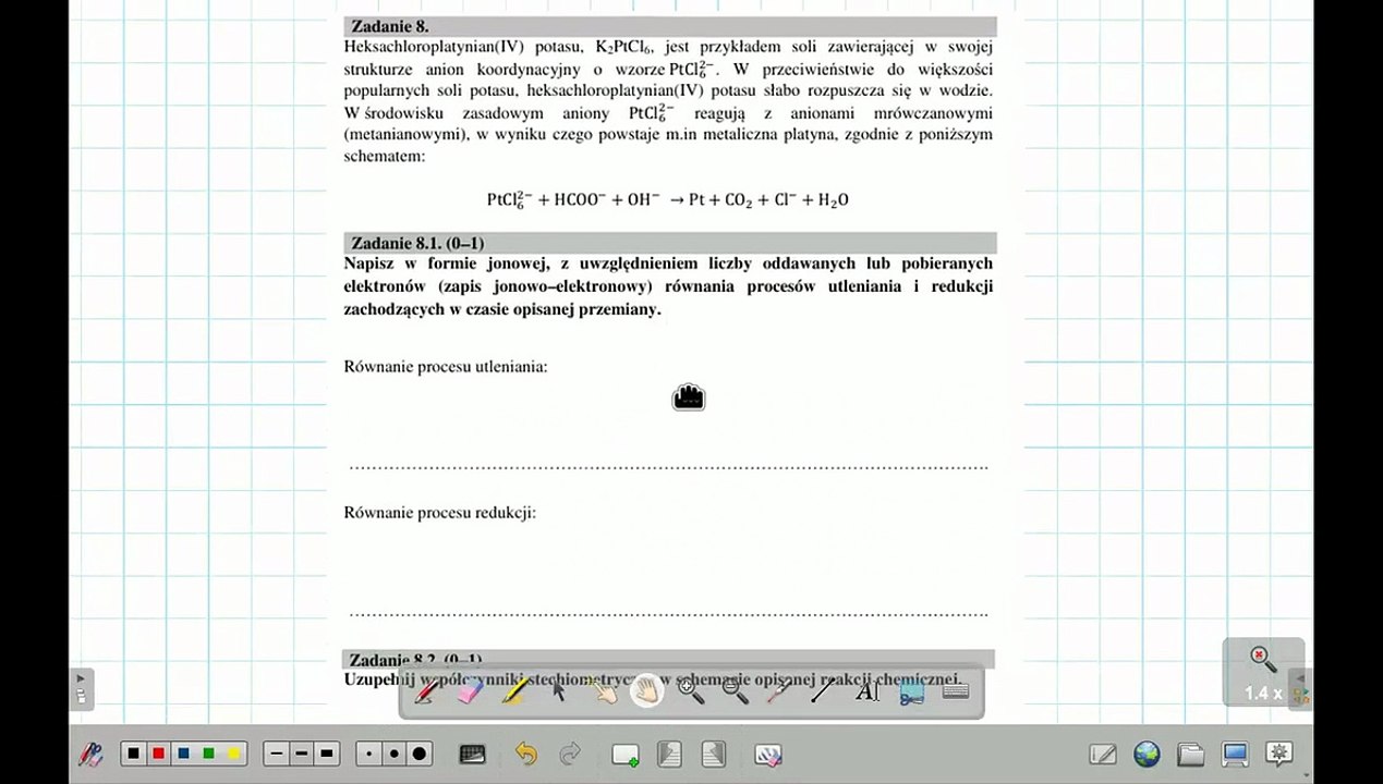 ZADANIE 8 UJ 2022 REDOX ZASADOWY BEZ STOPNI UTLENIENIA. #chemia #chemistry