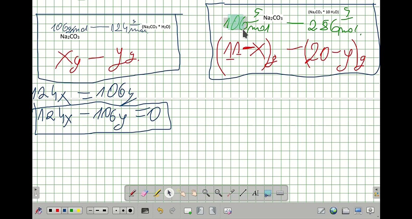 MATURALNY CHEMIK 2020 OBLICZ SKŁAD MIESZANINY HYDRATÓW Na2CO3_H2O I Na2CO3_10H2O#chemia #chemistry