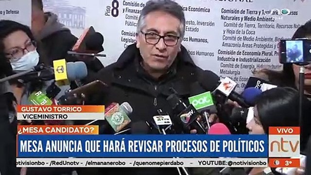 Mesa anuncia que hará revisar procesos políticos