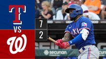 Resumen Rangers de Texas vs Nacionales de Washington | MLB 07-07-2023