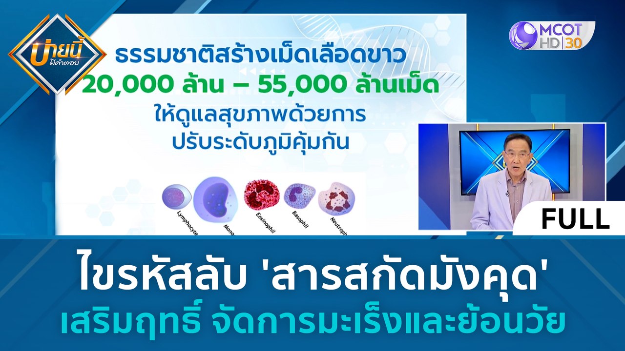 (คลิปเต็ม) ไขรหัสลับ 'สารสกัดมังคุด' เสริมฤทธิ์จัดการมะเร็งและย้อนวัย | บ่ายนี้มีคำตอบ (29 มิ.ย. 66)