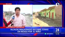 Niño Global: alcalde Maldonado supervisa zonas de riesgo a lo largo del río Rímac