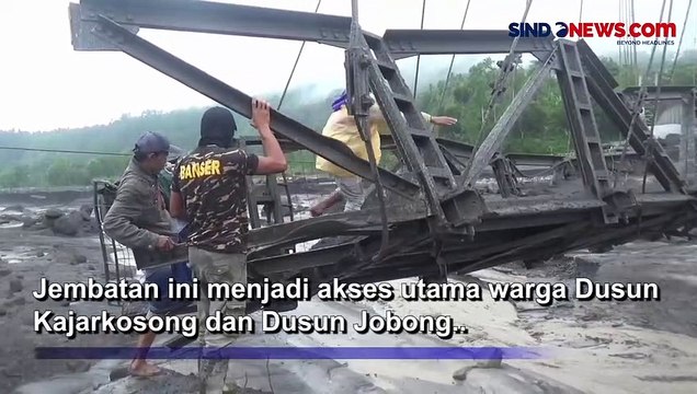 61 KK Terisolir Akibat Jembatan Gantung Kali Regoyo Putus Diterjang Banjir Lahar Dingin