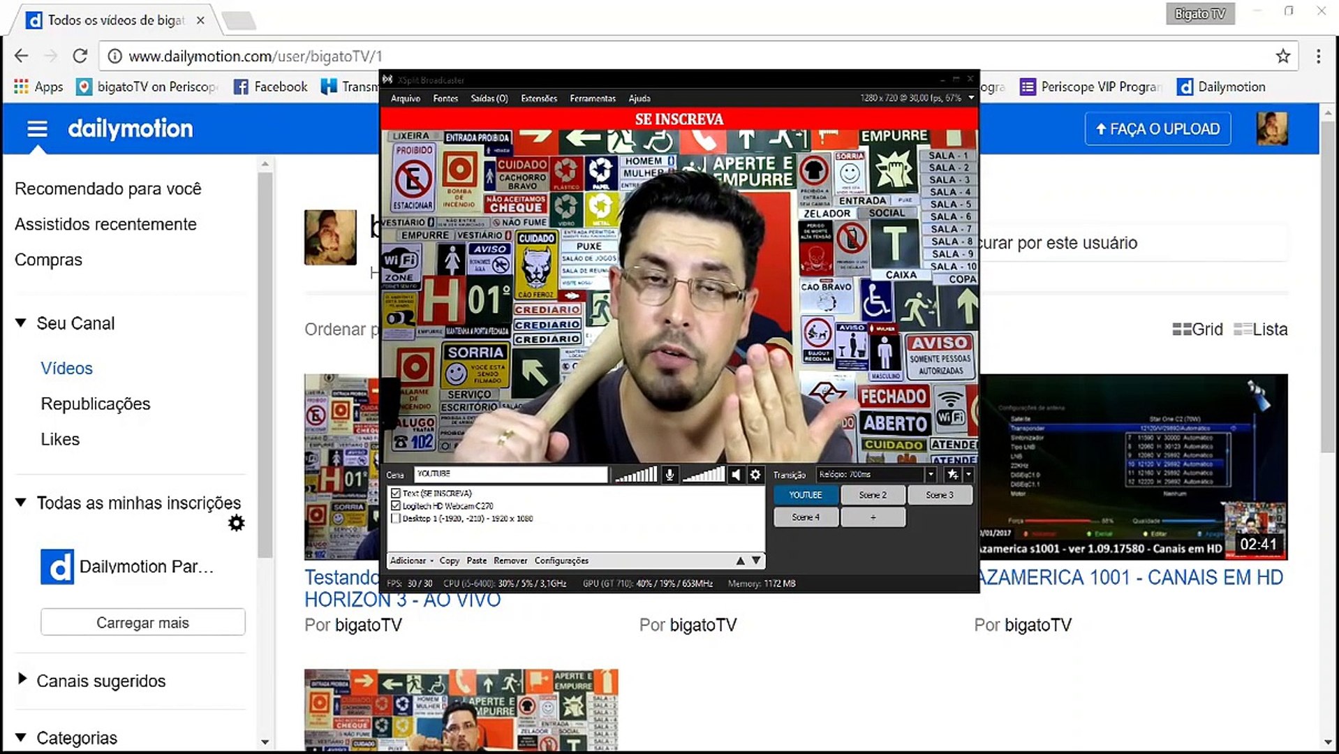TRANSMITIR AO VIVO