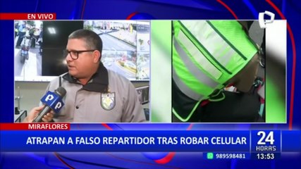 Télécharger la video: Miraflores: Detienen a falso repartidor de delivery tras robar celular