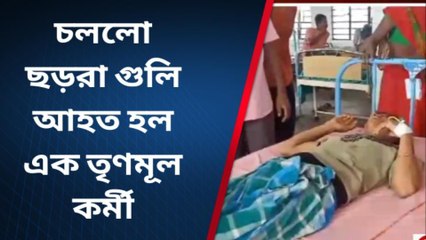 চললো ছড়রা গুলি আহত হল এক তৃণমূল কর্মী