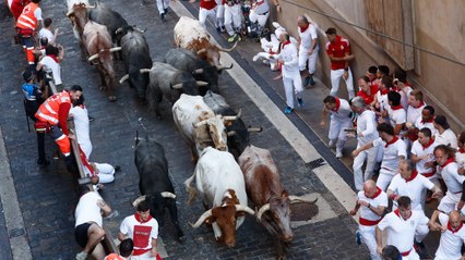El segundo encierro de San Fermín, con la narración de la Cadena Ser
