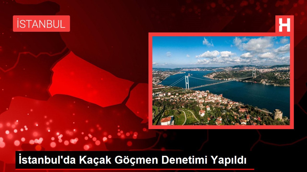 İstanbul'da Kaçak Göçmen Denetimi Yapıldı